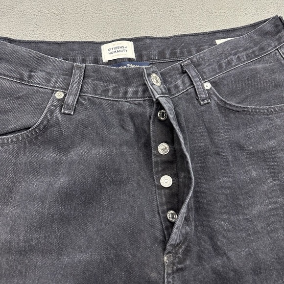 Citizens of Humanity Annina Wide Leg Jeans Womens Size 33 Black High Rise NWOT - Picture 8 of 16